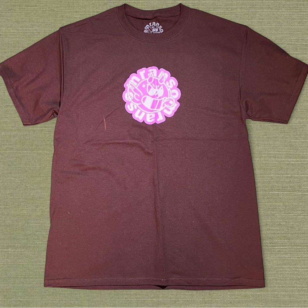 Ransom Brown Tee with Pink Graphic